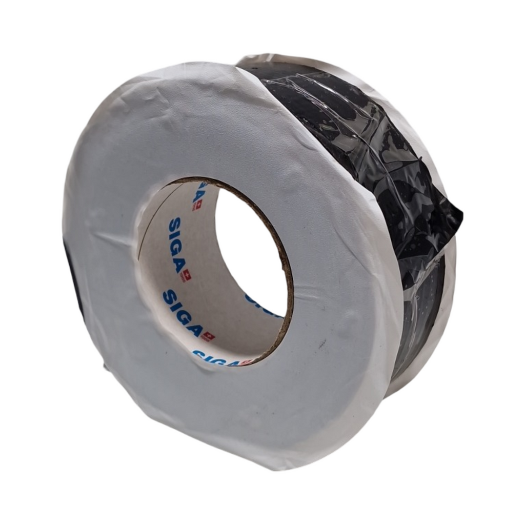 Siga Wigluv Fassadenband Hochleistungs-Klebeband Dampfbrems-Klebeband schwarz 40m x 60mm
