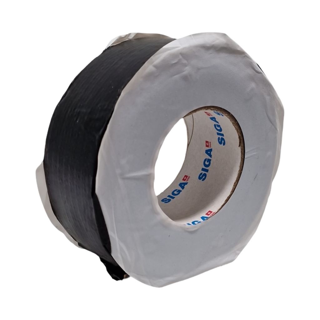 Siga Wigluv Fassadenband Hochleistungs-Klebeband Dampfbrems-Klebeband schwarz 40m x 60mm