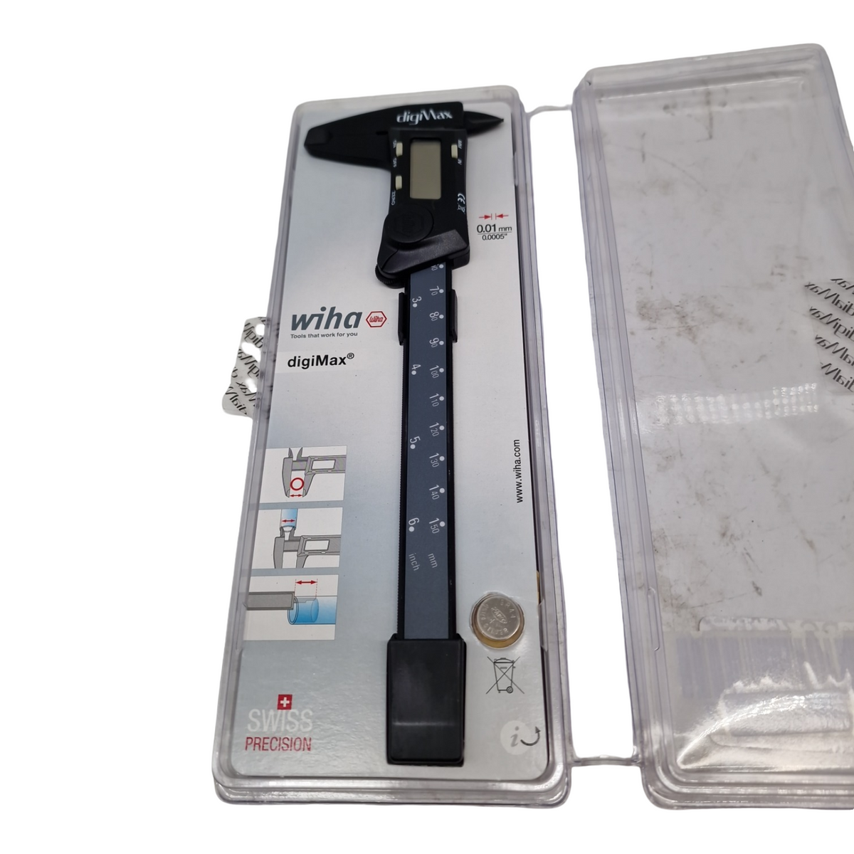 Wiha digiMax Messschieber digital Ablesung 0,01 mm 150 mm