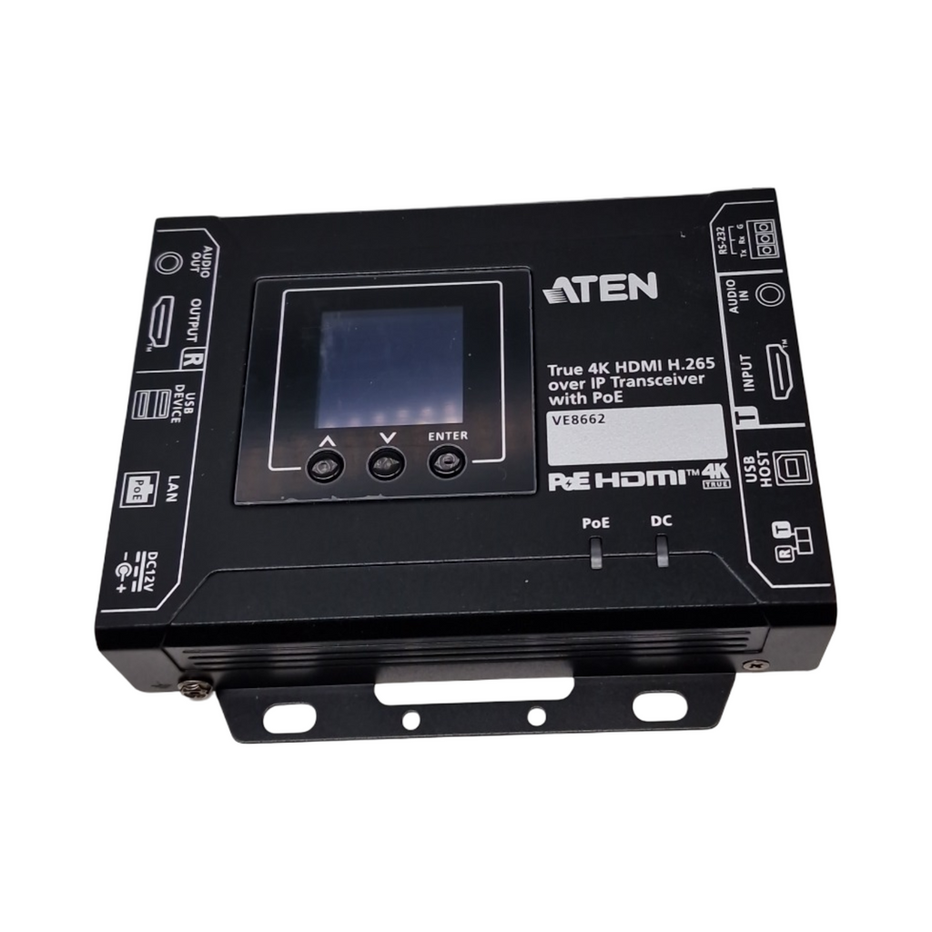 ATEN VE8662 HDMI Over IP Transceiver AV-Sender Empfänger True 4K 3840x2160 75Hz kabelgebunden