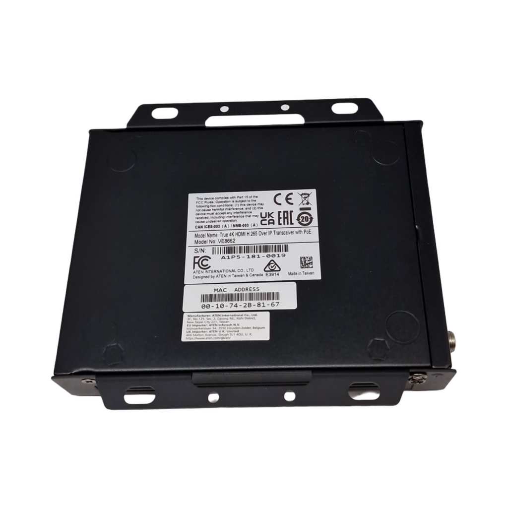 ATEN VE8662 HDMI Over IP Transceiver AV-Sender Empfänger True 4K 3840x2160 75Hz kabelgebunden