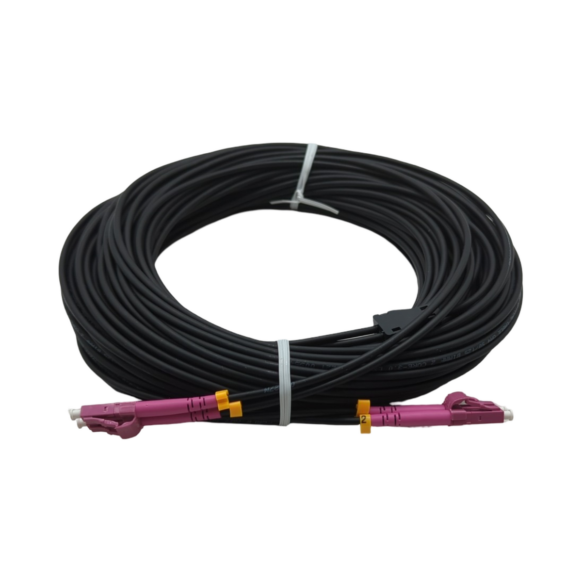 RamboCables OM4 LWL-Kabel gepanzert Duplex LC-LC Multimode LSZH Innen-Außen 30m