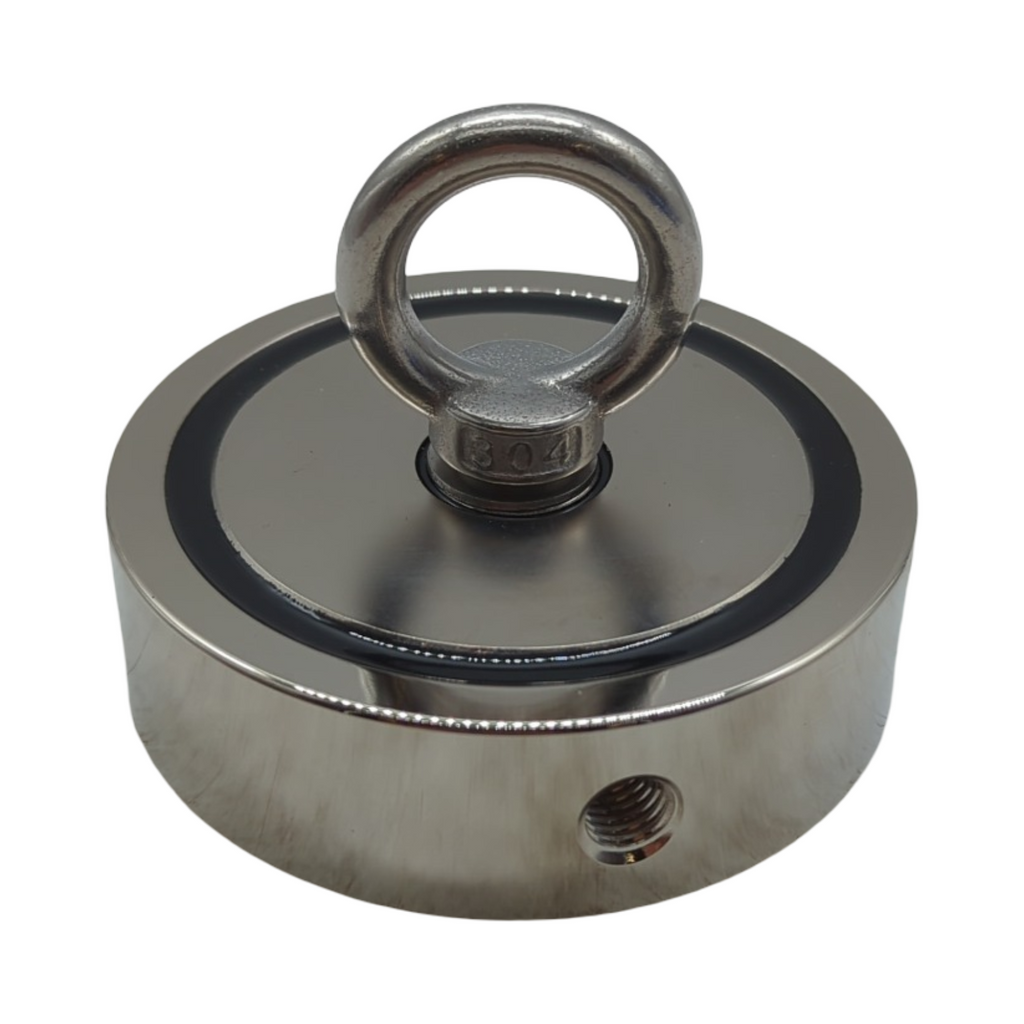 MEIXI Neodym Doppelseitiger Ösenmagnet 816KG Haftkraft mit 20m Seil und Handschuhen super stark Magnetfischen