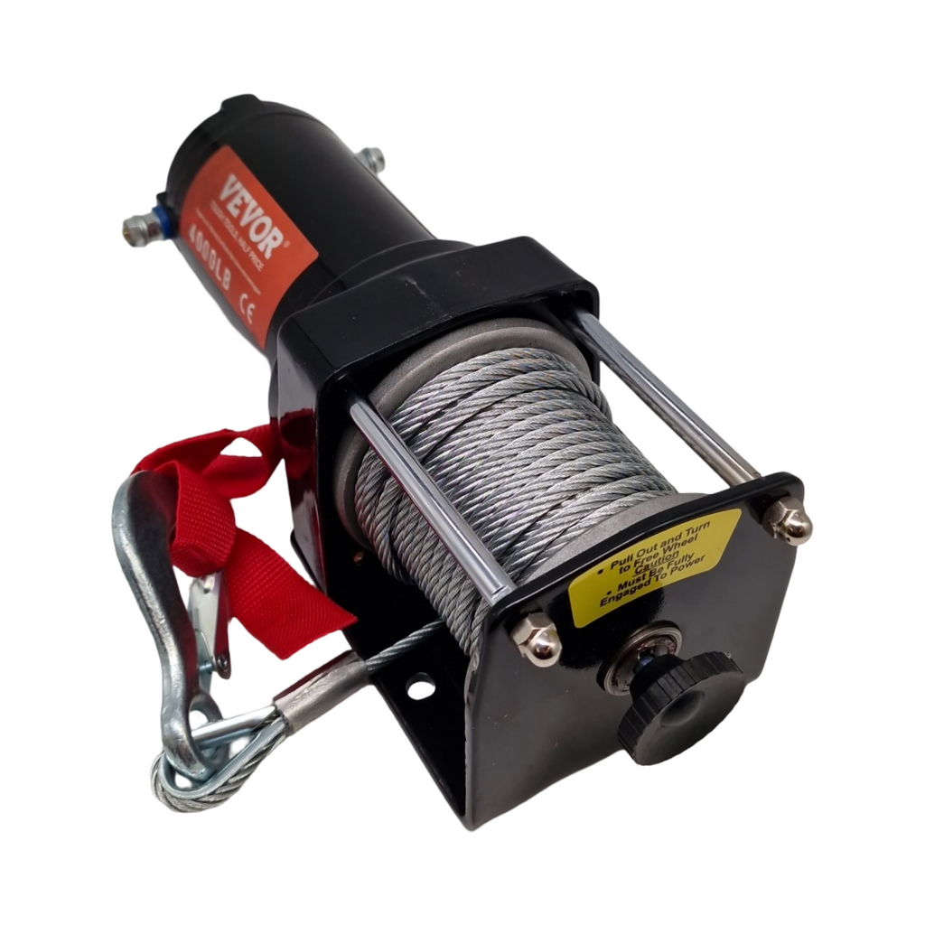 VEVOR 12V Seilwinde Offroad 4000 lbs 1814 kg Elektrowinde mit 7-Strang-Stahlkabel IP55 kabellos kabelgebunden