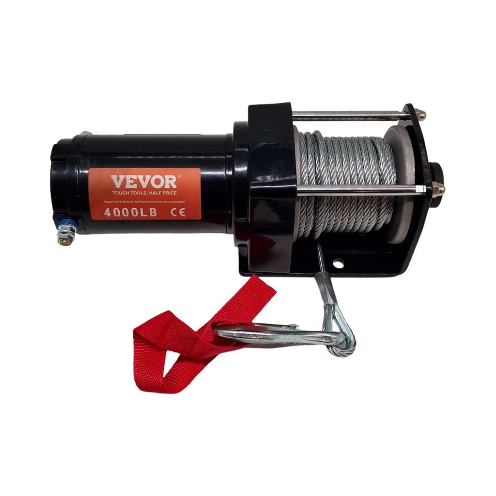 VEVOR 12V Seilwinde Offroad 4000 lbs 1814 kg Elektrowinde mit 7-Strang-Stahlkabel IP55 kabellos kabelgebunden