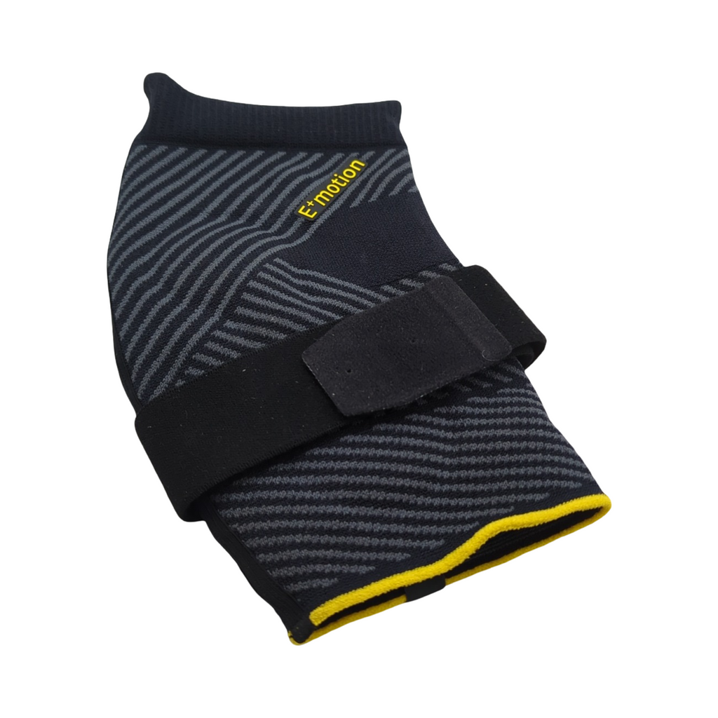 medi Epicomed E+motion 3.0 Ellenbogenbandage sportlich 3D-Silikon-Quarz-Pelotte Größe VI