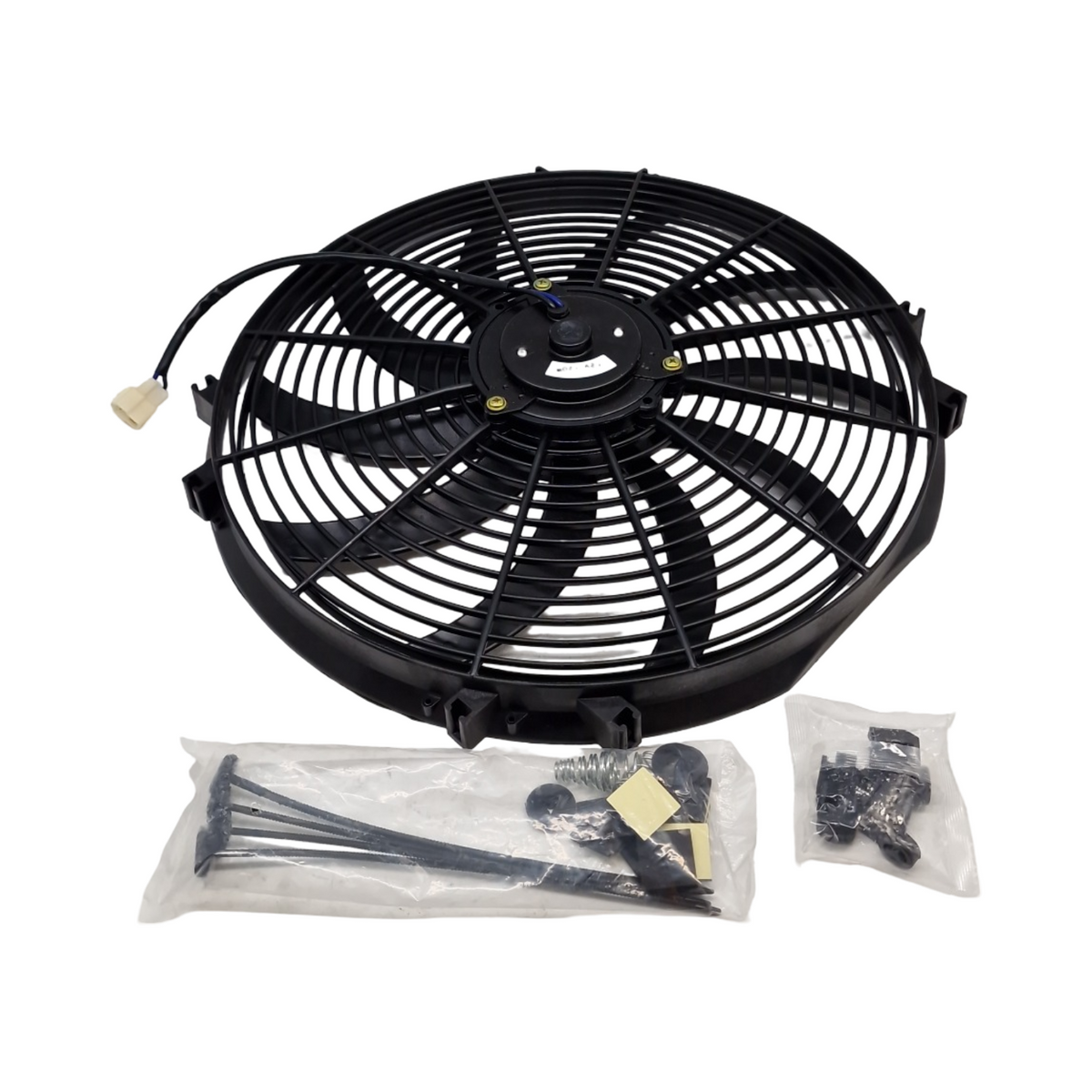 SHLPDFM Universal Kühlerlüfter 16 Zoll 12V 120W elektrisch mit Montagesatz
