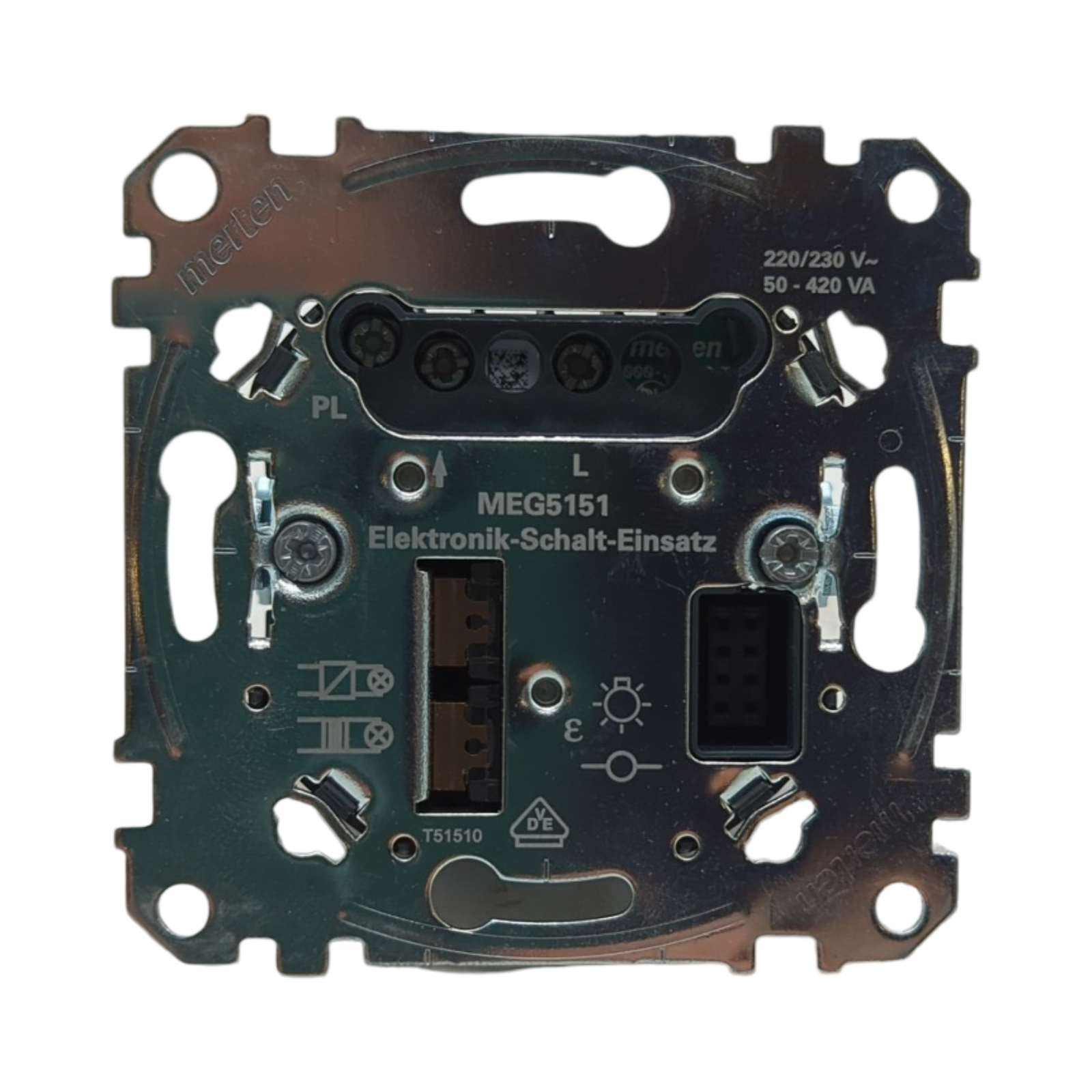 Merten MEG5151-0000 Elektronik-Schalt-Einsatz 1-fach Unterputz 50-420 VA