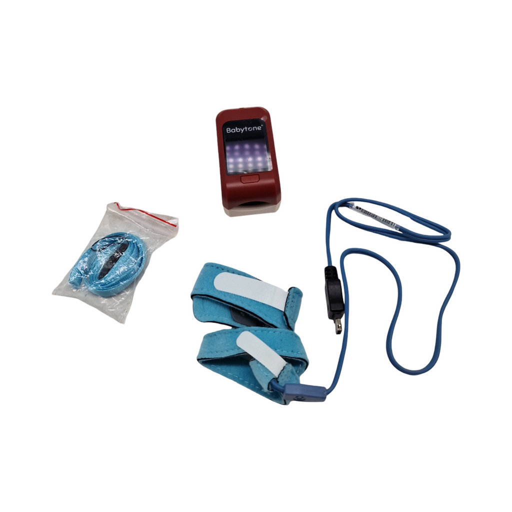 Babytone Pulsoximeter Fingeroximeter Herzfrequenzmesser tragbar Alarm für Babys und Erwachsene