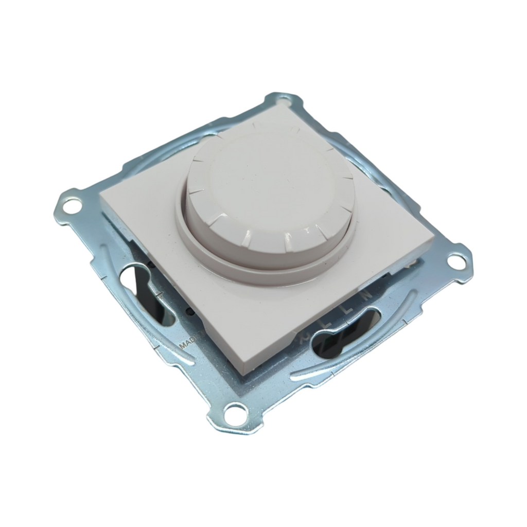 Asfora EPH6870121D Dimmer Drehregler LED Halogenlampen 230V 0-370W Unterputz Phasenabschnitt Weiß