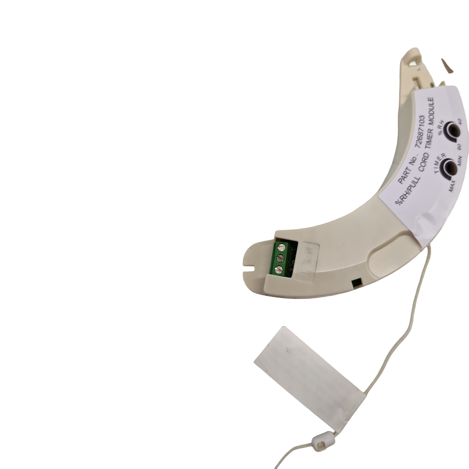 iCON HTM Steckmodul Feuchtigkeitssensor einstellbar 40–90% rF Nachlauf-Timer 2–45 Min Zugschalter-Aktivierung für iCON 15 30