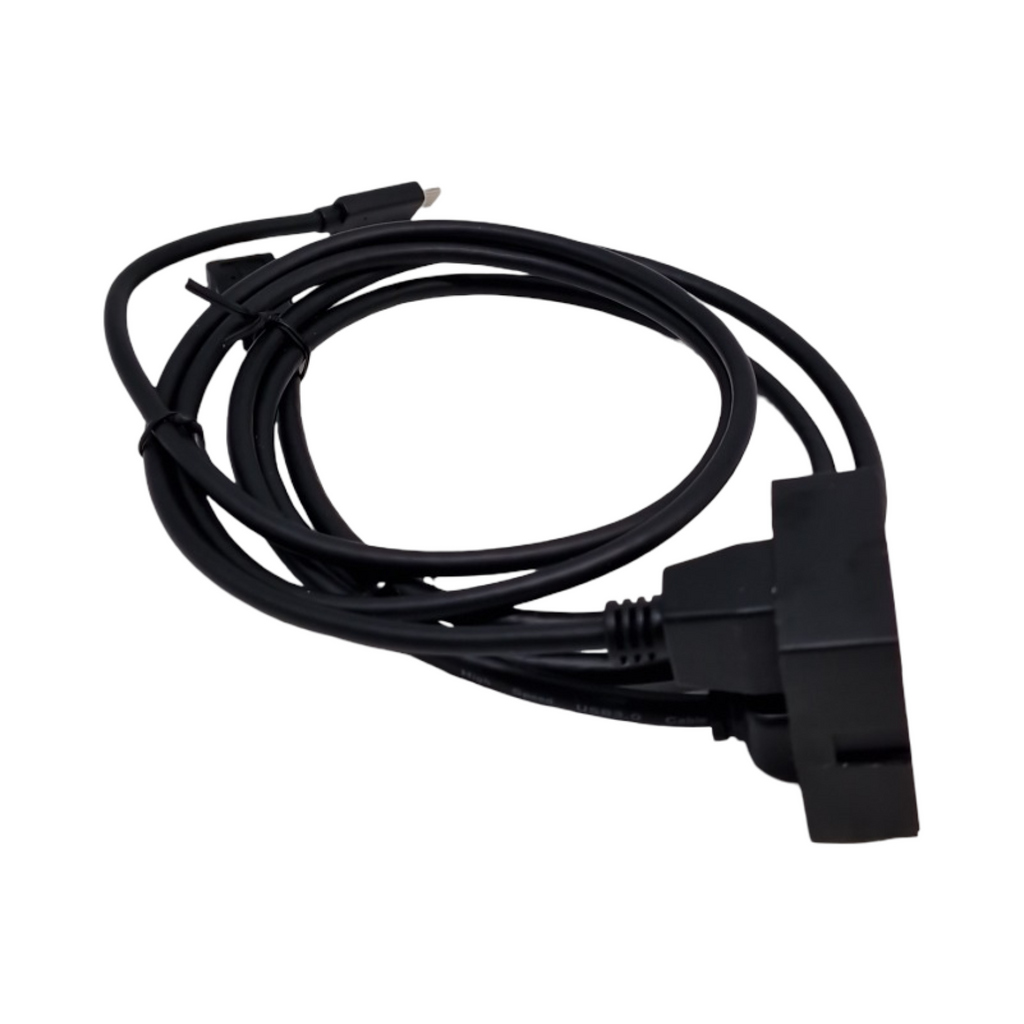 USB C & A Wechselmodul mit Netzteil für Einbausteckdosen schwarz