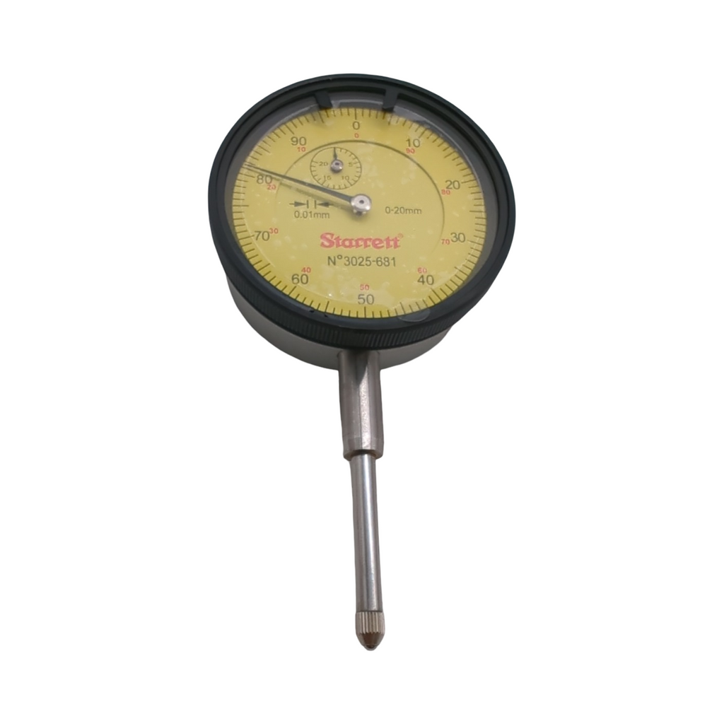 Starrett 3025-681 Messuhr 0,01 mm Teilung 20 mm Messbereich