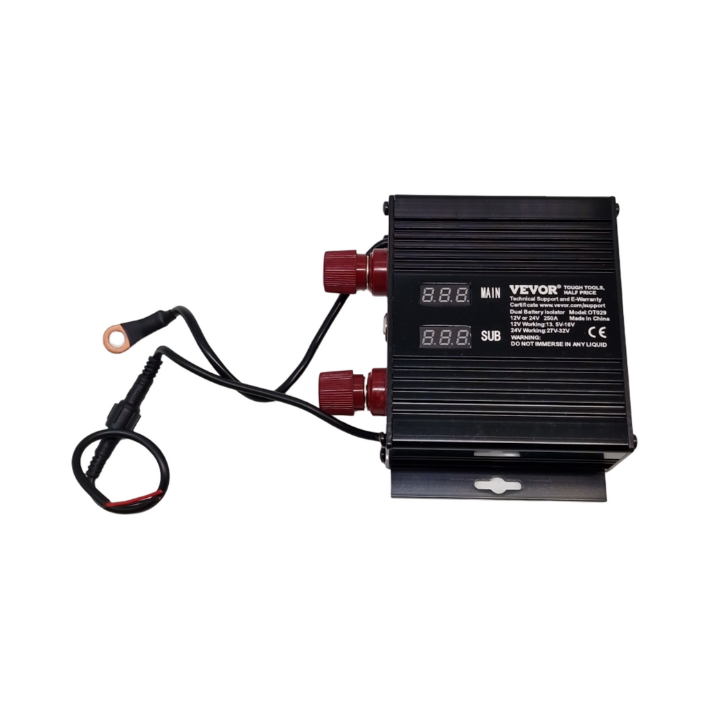 VEVOR Trennrelais 250A 12V/24V Spannungsgesteuertes Relais Batterie Isolator Universal für Auto LKW ATV RV