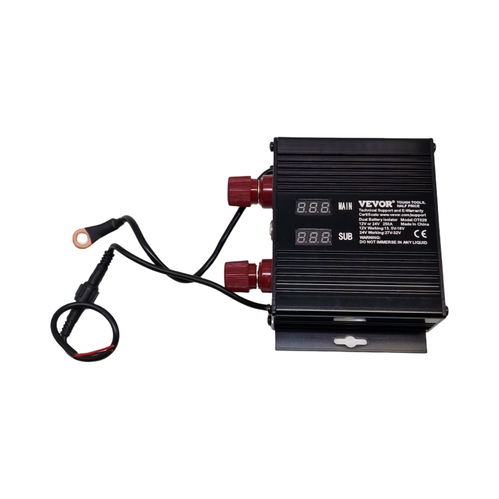 VEVOR Trennrelais 250A 12V/24V Spannungsgesteuertes Relais Batterie Isolator Universal für Auto LKW ATV RV