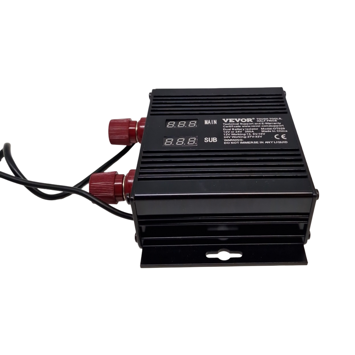 VEVOR Trennrelais 250A 12V/24V Spannungsgesteuertes Relais Batterie Isolator Universal für Auto LKW ATV RV