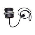Ekotech ET115 Steckdosentower versenkbar mit QI Ladefunktion USB-C & A 3 Schukosteckdosen Alu Edelstahl-Effekt