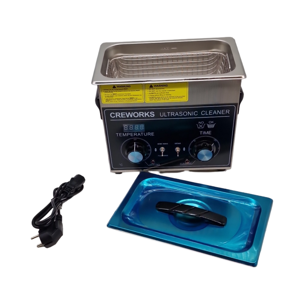 Creworks Ultraschallreiniger 3,2L Edelstahl mit Heizung Timer Degas Sanftmodus