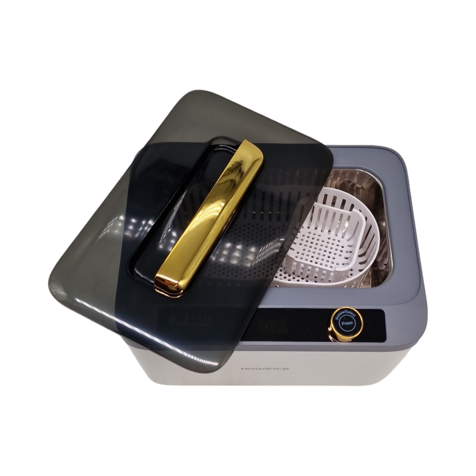 Hogance Ultraschallreiniger 900ml 75W 45kHz mit 6 Timer Einstellungen für Schmuck Brillen Uhren Ketten