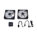 CORSAIR iCUE LINK LX140-R RGB 140mm PWM-Umkehrlüfter Doppelset geräuscharm magnetische Kuppellagerung zwei Lichtschleifen