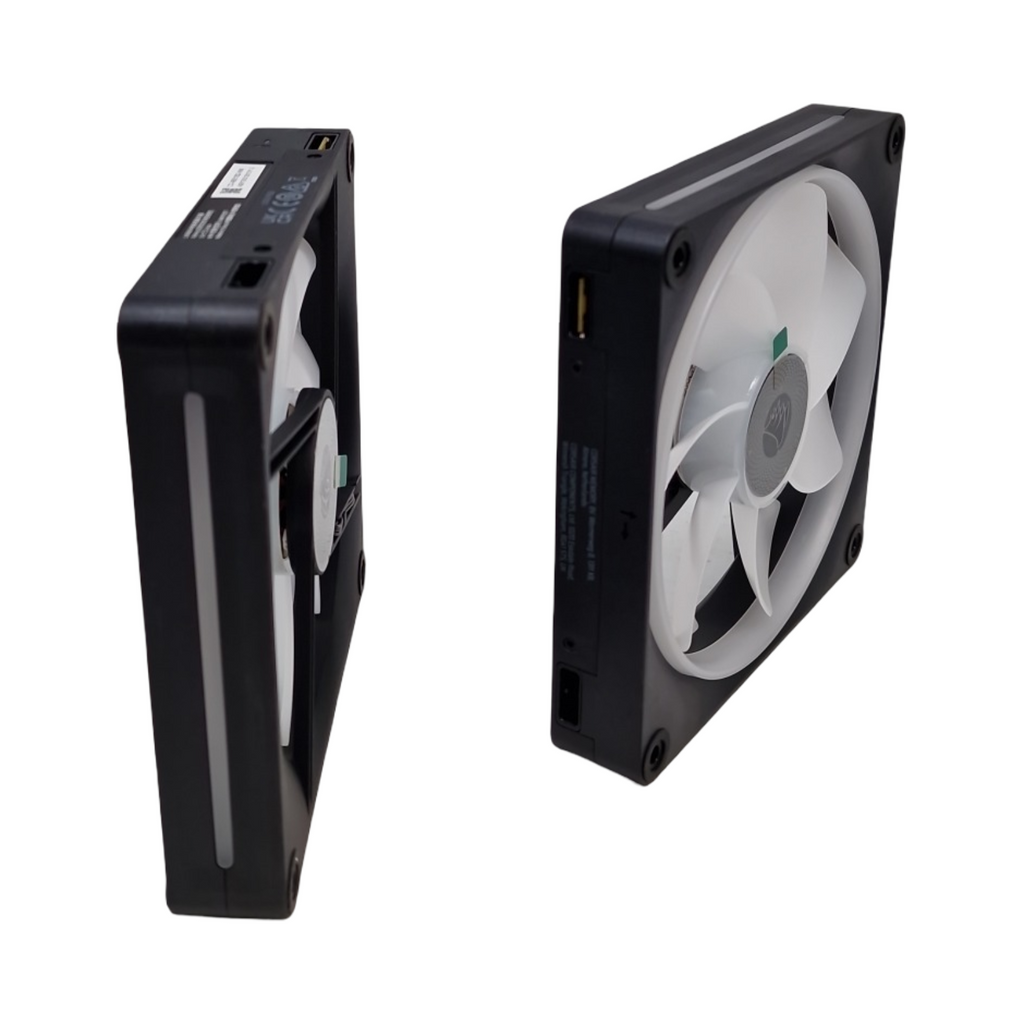 CORSAIR iCUE LINK LX140-R RGB 140mm PWM-Umkehrlüfter Doppelset geräuscharm magnetische Kuppellagerung zwei Lichtschleifen
