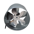 Axial Rohrventilator Zuluft Abluft Lüfter verzinkter Stahl Gehäuse wählbar 150-350 mm
