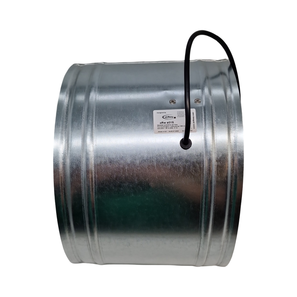 Axial Rohrventilator Zuluft Abluft Lüfter verzinkter Stahl Gehäuse wählbar 150-350 mm