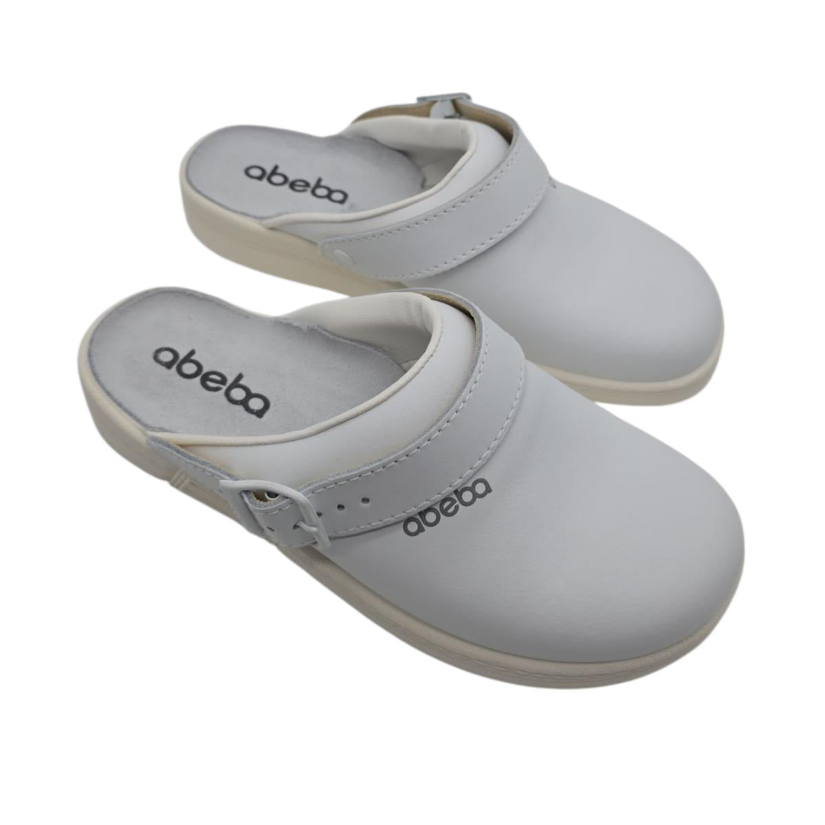 ABEBA 7021 Berufsschuhe Clog Weiß Größe 39
