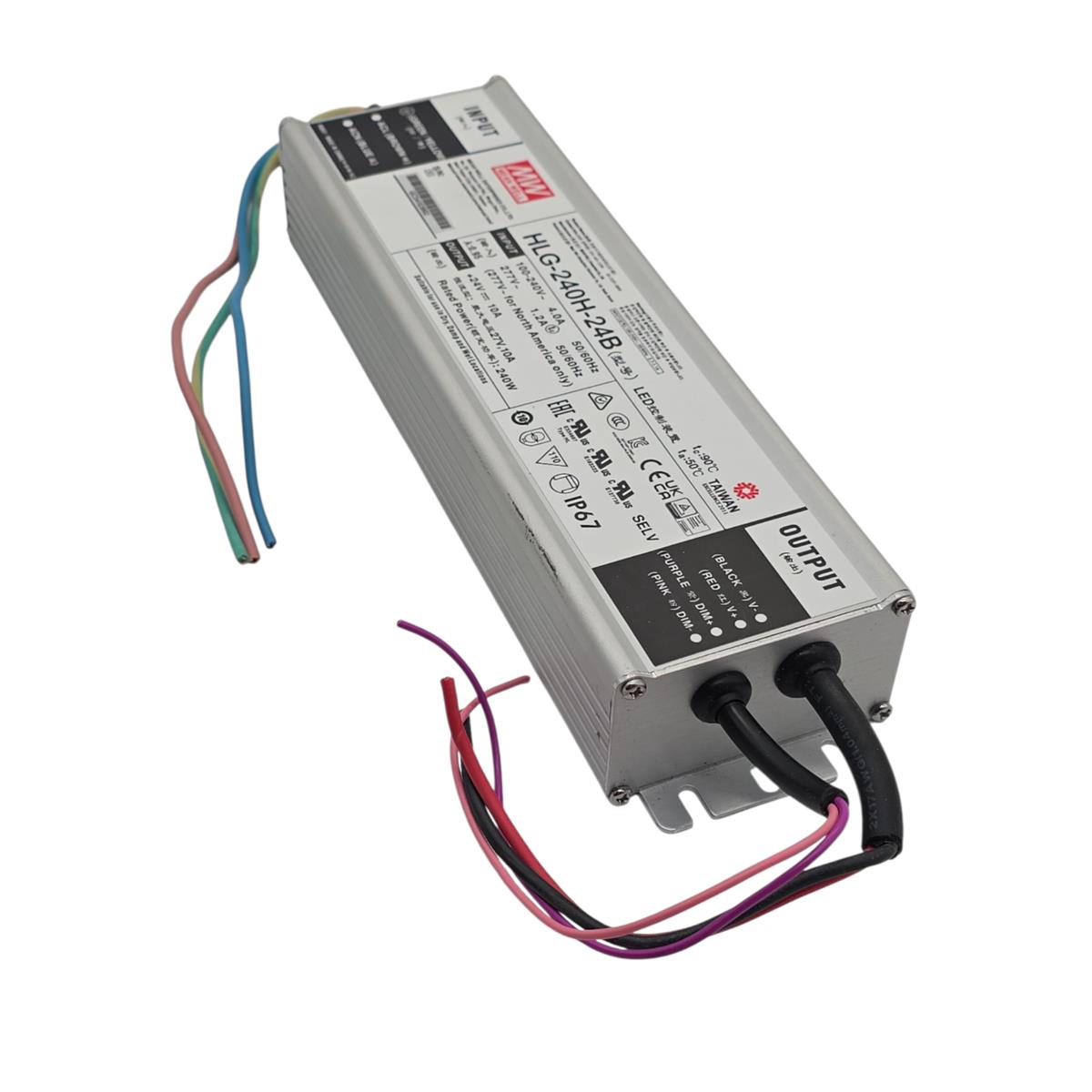 Meanwell LED Netzteil HLG 240H 24B 240W 24V 10A IP67 dimmbar