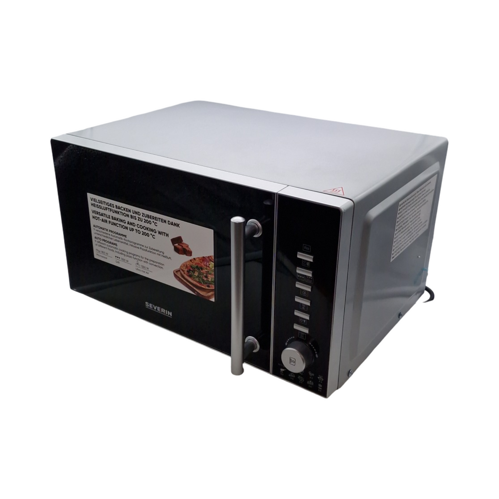 SEVERIN 3in1 Mikrowelle Minibackofen Grill Heißluftfunktion 10 Stufen Drehteller
