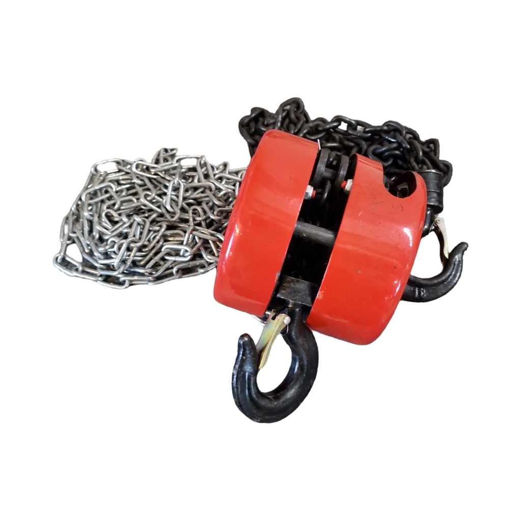 SPECSTAR Handkettenzug 1250kg Flaschenzug 3m Hubhöhe 20Mn2 Stahlkette doppelte Ladeketten 360° drehbar