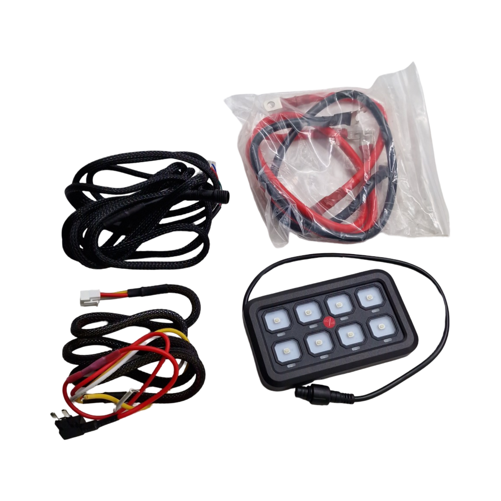 Geloo 8 Gang Schaltpanel Kit Universal dimmbar Touch RGB Sieben Farben 12V 24V