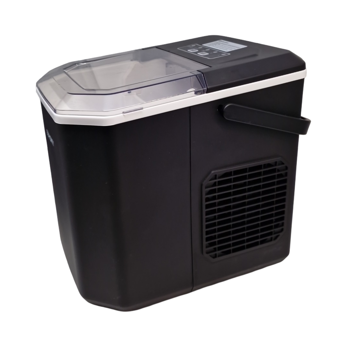 EUHOMY Eiswürfelmaschine für zu Hause: 9 Würfel in 6 Minuten, selbstreinigende Eismaschine, 12 kg/24 Stunden, 2 Eiswürfelgrößen, mit Griff/Schaufel/Korb, schwarz