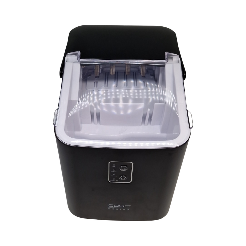 Caso IceChef Compact Eiswürfelmaschine schnelle Eiswürfel hygienische Selbstreinigungsfunktion 1L Wassertank