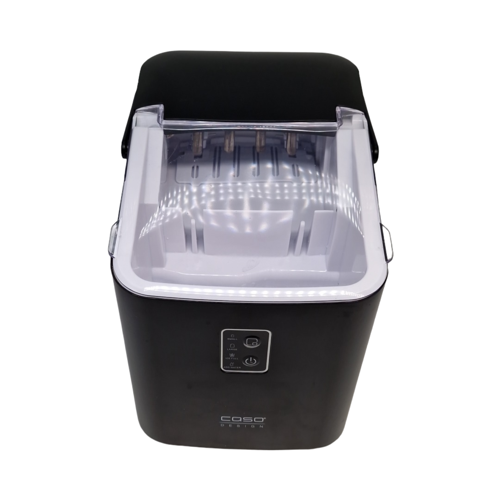 Caso IceChef Compact Eiswürfelmaschine schnelle Eiswürfel hygienische Selbstreinigungsfunktion 1L Wassertank