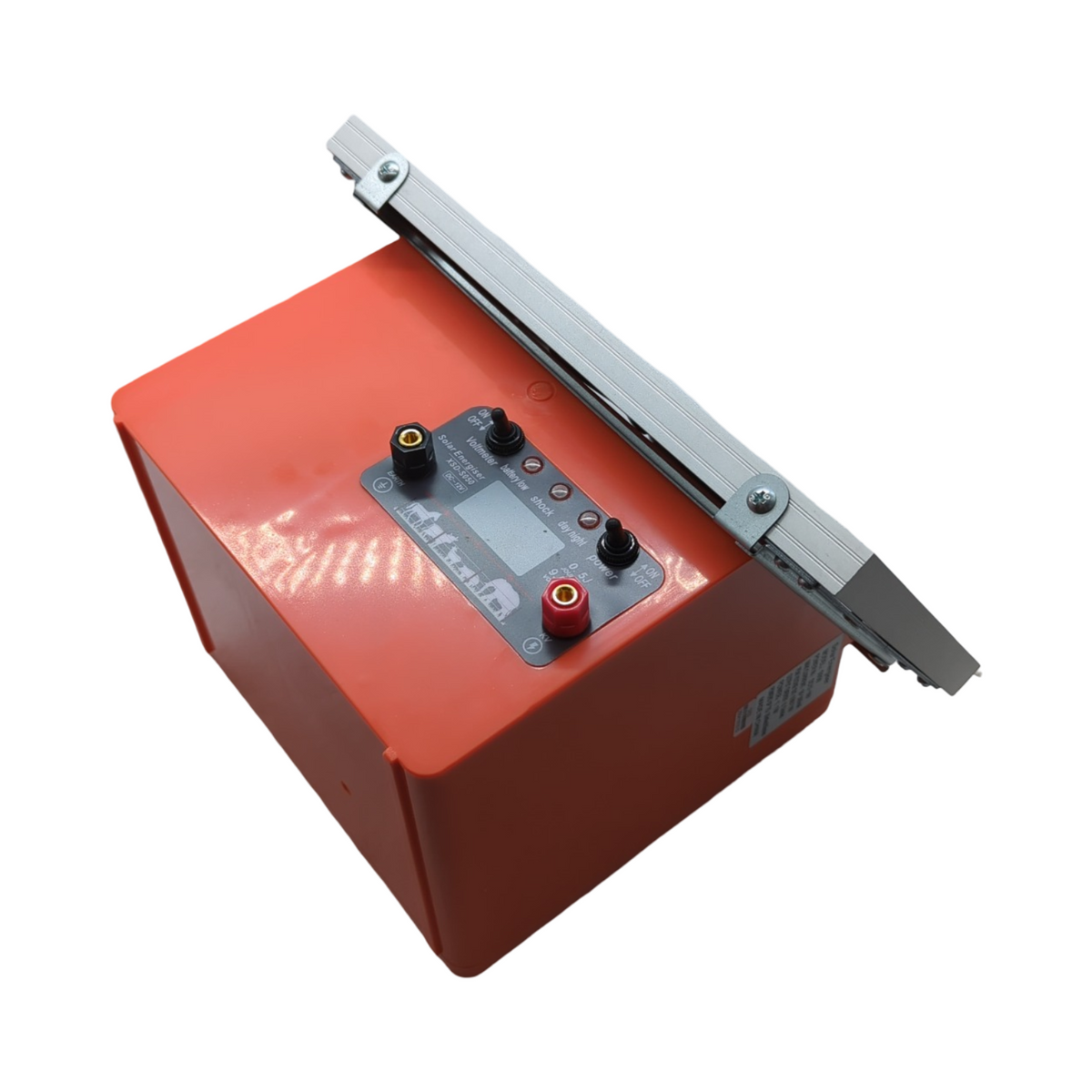 Weidezaungerät Solar 9V 12V Elektrozaungerät 0,5J 9,5KV 5W-Solarpanel 12V 7Ah Blei-Akku Erdungsset für Geflügel Vieh 2-32 km