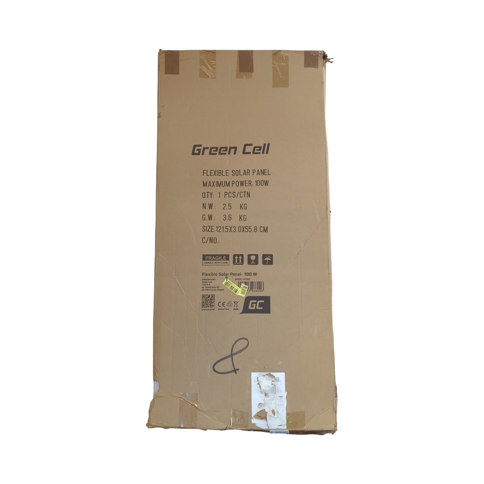 Green Cell GC Solarpanel 100W flexibel monokristallin ETFE für 12V Batterie Auto Boot Wohnmobil