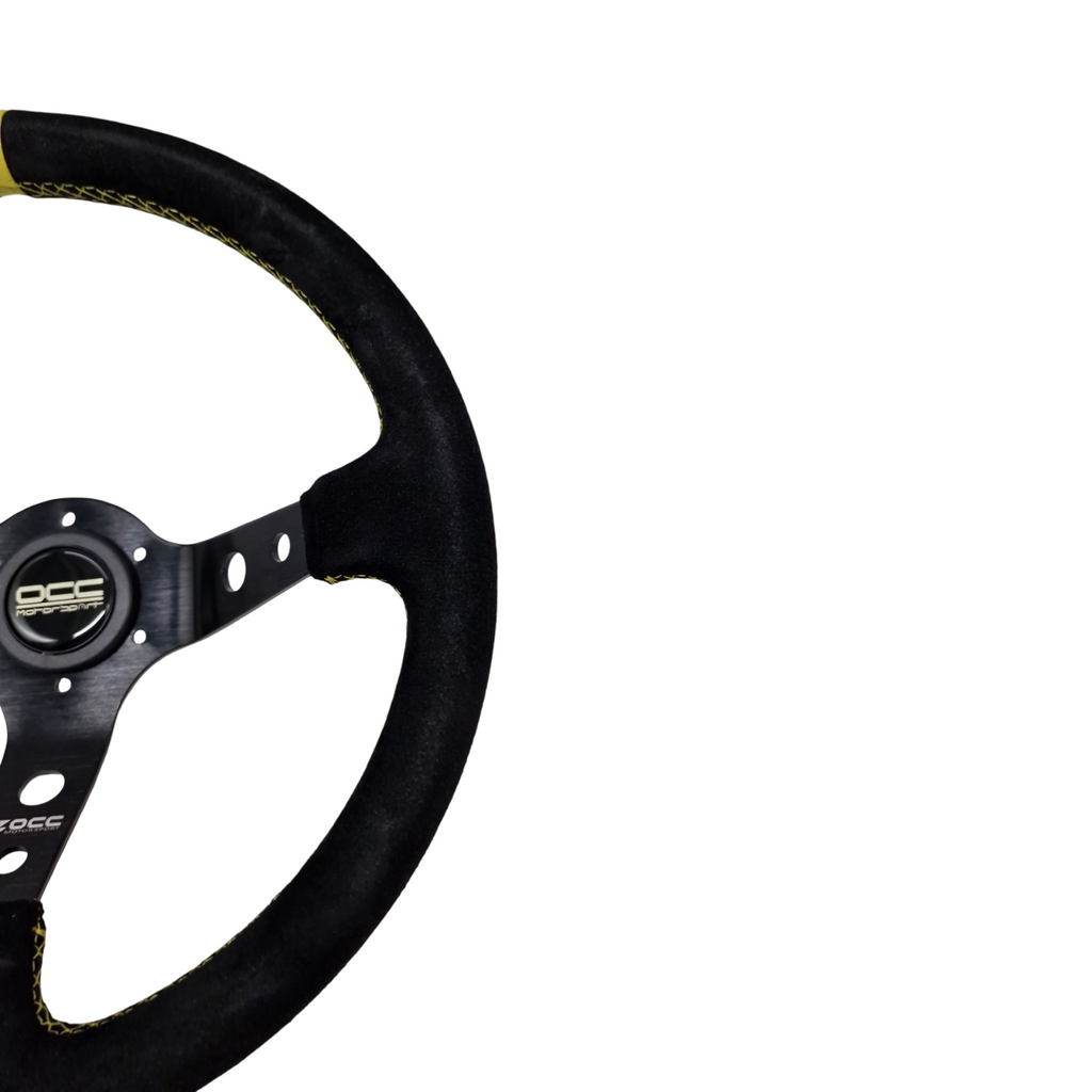 OCC MOTOR SPORT Lenkrad Offset Alcantara Schwarz 90mm 350mm Modell Track