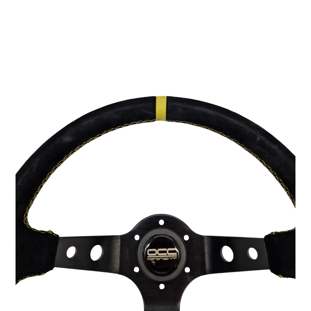 OCC MOTOR SPORT Lenkrad Offset Alcantara Schwarz 90mm 350mm Modell Track
