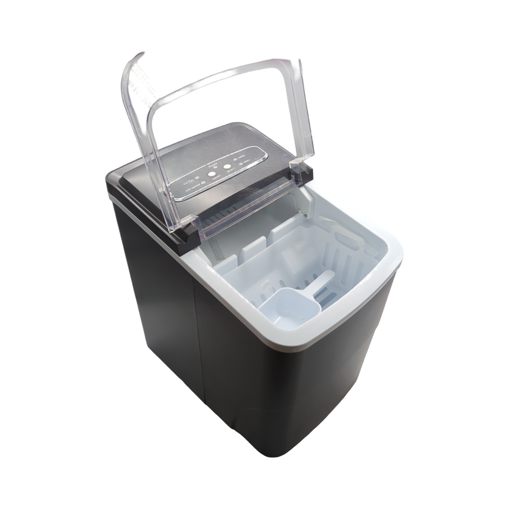 Eiswürfelmaschine kompakt tragbar automatischer Eisbereiter 12kg pro 24h für Haus Küche Bar