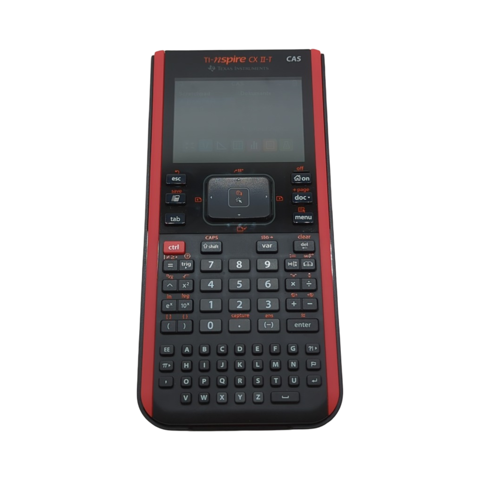 Texas Instruments Ti-Nspire CX II-T CAS Grafikrechner Schwarz Rot 90MB