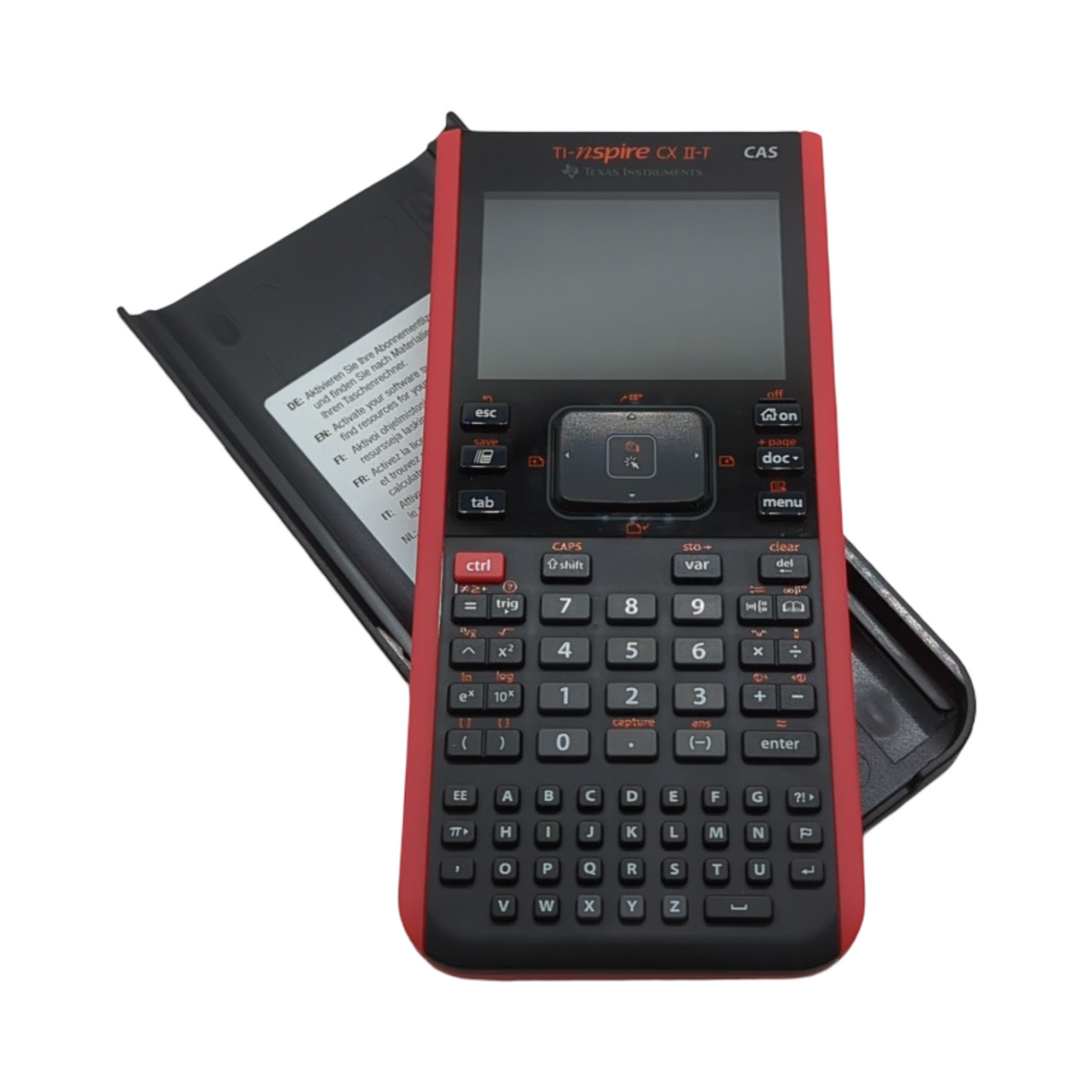 Texas Instruments Ti-Nspire CX II-T CAS Grafikrechner Schwarz Rot 90MB