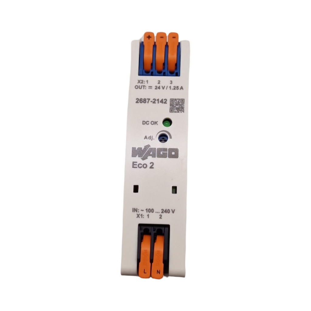 WAGO 2687-2142 Stromversorgung 1-phasig Hutschienen-Netzteil DC 24V 1,25A DC-OK LED