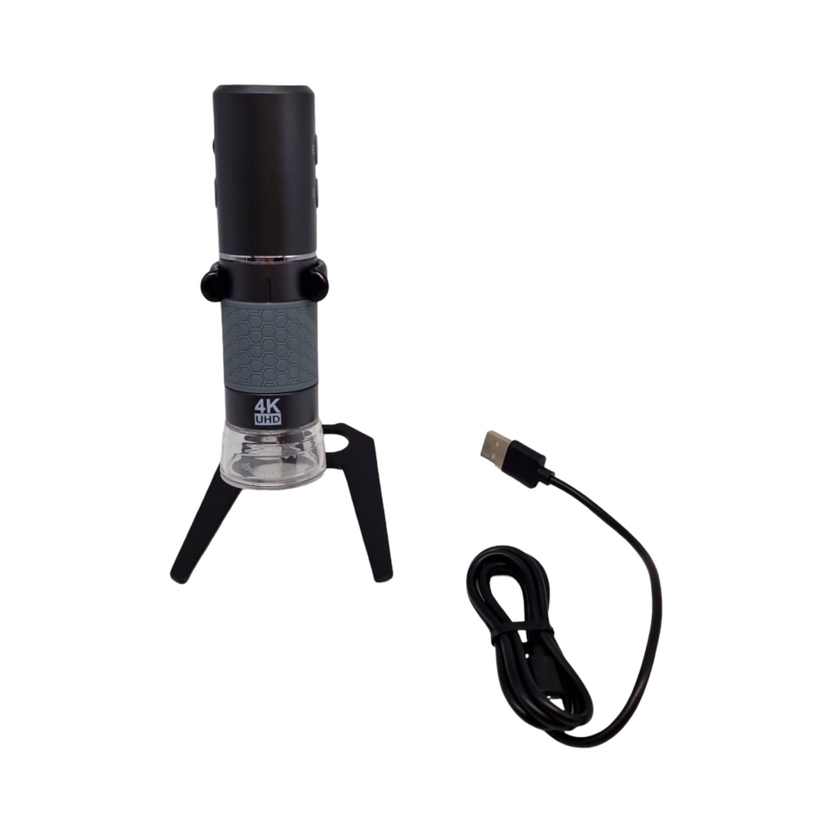 Jiusion Digitalmikroskop WiFi USB 50-1000X 4K 8 LEDs Metallständer für iPhone iPad