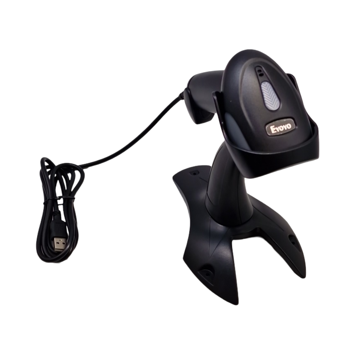 Eyoyo 1D 2D QR Barcode Scanner Handscanner USB kabelgebunden mit Stand für Inventar Au