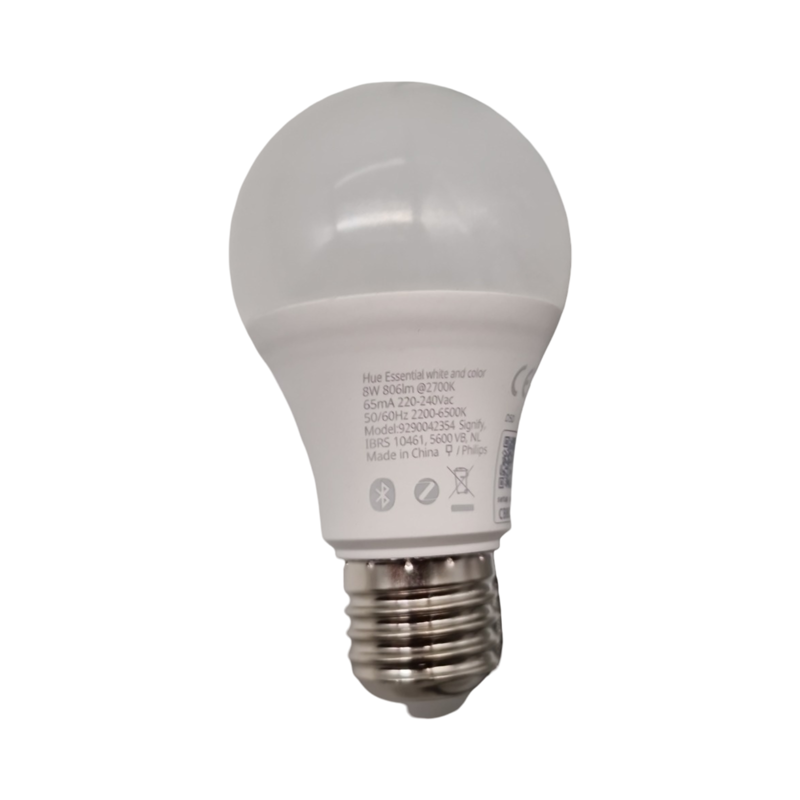 Philips Hue Essential A60 LED Lampe E27 Weiß Farbwechsel dimmbar 8W 806 Lumen 4er Pack