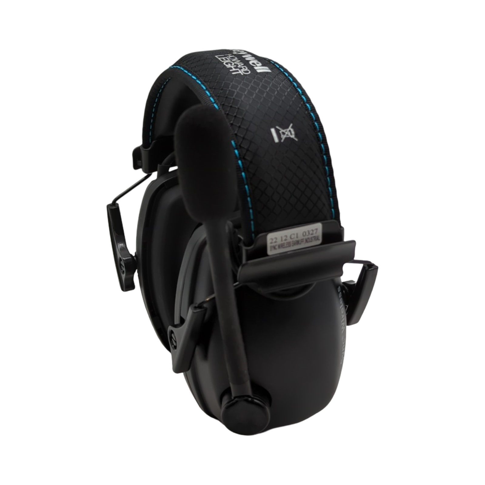 Howard Leight Sync Wireless Kapselgehörschutz kabellos Bluetooth Mikrofon Windschutz USB-Kabel schwarz