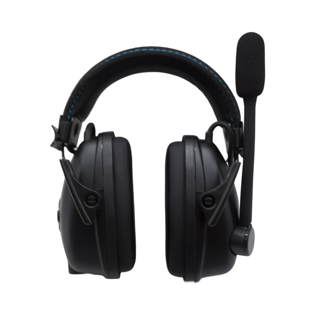 Howard Leight Sync Wireless Kapselgehörschutz kabellos Bluetooth Mikrofon Windschutz USB-Kabel schwarz