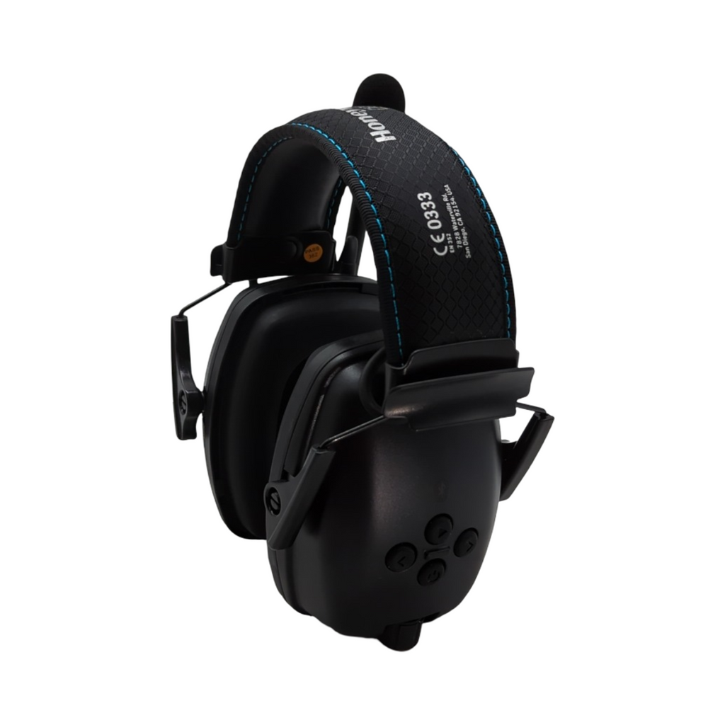 Howard Leight Sync Wireless Kapselgehörschutz kabellos Bluetooth Mikrofon Windschutz USB-Kabel schwarz
