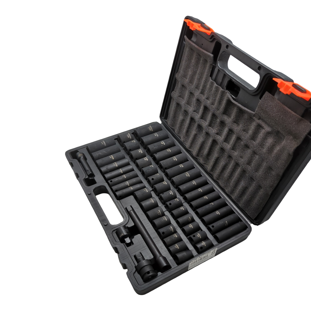 VEVOR Steckschlüsselsatz 3/8 Zoll 44-teilig 6-kant CR-V Stahl HRC 42-48 Größe markiert